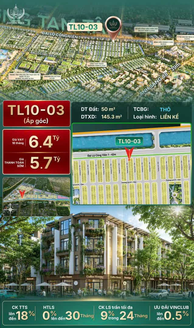 Căn Hộ Vinhomes Sài Gòn Park 70m2 – Giá 8,1 Tỷ – Giỏ Hàng Mới