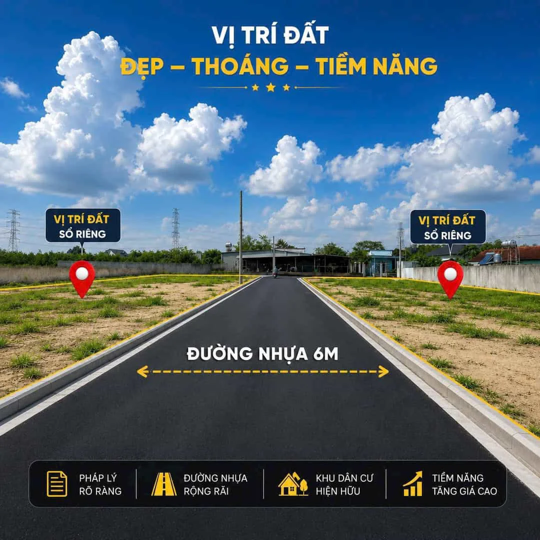 Bán 3 Lô Liền Kề Sổ Riêng Thổ Cư – 400 Triệu Tại Tân Triều